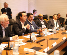 Governador Carlos Massa Ratinho Junior durante reunião com a equipe de governo. Curitiba,29/01/2019 - Foto: Rodrigo Felix Leal/ANPr