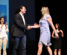 Governador Carlos Massa Ratinho Junior participa da abertura do Seminário Aprendizagem em Foco. Curitiba, 29/01/2019. Foto: José Fernando Ogura/ANPr