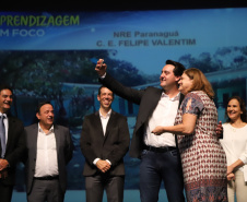 Governador Carlos Massa Ratinho Junior participa da abertura do Seminário Aprendizagem em Foco. Curitiba, 29/01/2019. Foto: José Fernando Ogura/ANPr