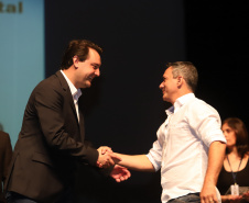 Governador Carlos Massa Ratinho Junior participa da abertura do Seminário Aprendizagem em Foco. Curitiba, 29/01/2019. Foto:  Rodrigo Félix Leal/ANPr