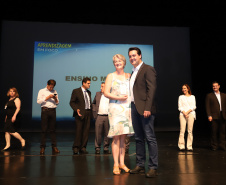 Governador Carlos Massa Ratinho Junior participa da abertura do Seminário Aprendizagem em Foco. Curitiba, 29/01/2019. Foto:  Rodrigo Félix Leal/ANPr