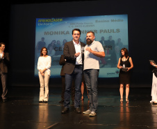 Governador Carlos Massa Ratinho Junior participa da abertura do Seminário Aprendizagem em Foco. Curitiba, 29/01/2019. Foto:  Rodrigo Félix Leal/ANPr