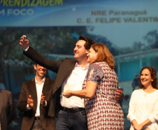 Governador Carlos Massa Ratinho Junior participa da abertura do Seminário Aprendizagem em Foco. Curitiba, 29/01/2019. Foto:  Rodrigo Félix Leal/ANPr