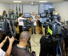 Coletiva de imprensa sobre o enfrentamento da febre amarela no Paraná. Na foto, Nestor Werner, diretor geral da Secretaria da Saúde. -  Curitiba, 30/01/2019  -  Foto: Jaelson Lucas/ANPr