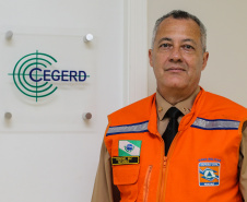 O coordenador estadual da Defesa Civil, coronel Ricardo Silva. Foto: Geraldo Bubniak/ANPr
