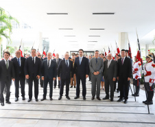 O governador Carlos Massa Ratinho Junior participou nesta sexta-feira (01) da solenidade de posse dos 54 deputados estaduais na Assembleia Legislativa do Paraná. -  Curitiba, 01/02/2019  -  Foto:  Rodrigo Félix Leal/ANPr