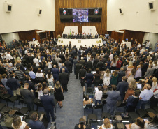 Governador Carlos Massa Ratinho Junior participa, na Assembleia Legislativa do Estado Paraná da abertura dos trabalhos legislativos de 2019.  -  Curitiba, 01/02/2019  -  Foto: Arnaldo Alves/ANPr