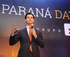 Daniel Pimentel Slaviero, presidente da Copel, durante apresentação no Paraná Day, evento realizado em Curitiba com a presença de mais de 100 investidores do País e do exterior. - Curitiba, 05/02/2019 -Foto: José Fernando Ogura/ANPr