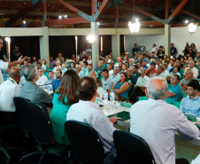 O governador Carlos Massa Ratinho Junior participou nesta quarta-feira (06), em Maringá, da Assembleia Geral Ordinária de prestação de contas do exercício 2018 da Cocamar.  -  Maringá, 06/02/2019  -  Foto:Mateus Girotto/Cocamar