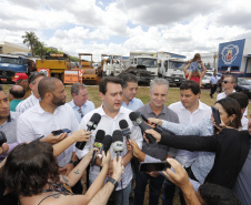 O governador Carlos Massa Ratinho Junior autoriza o início das obras de recuperação do Contorno Sul de Maringá (Noroeste). A obra será feita com recursos do Governo do Estado.  -  Maringá, 06/02/2019  -  Foto: Arnaldo Alves/ANPr