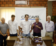 Governador Carlos Massa Ratinho Junior durante Coletiva de Imprensa no Show Rural.  Cascavel, 07/02/2019  -  Foto: Arnaldo Alves/ANPr