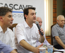 Governador Carlos Massa Ratinho Júnior coordena reunião do secretariado durante o Show Rural - Cascavel, 07/02/2019 - Foto: José Fernando Ogura/ANPr