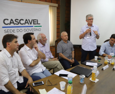 Governador Carlos Massa Ratinho Júnior coordena reunião do secretariado durante o Show Rural - Cascavel, 07/02/2019 - Foto: José Fernando Ogura/ANPr