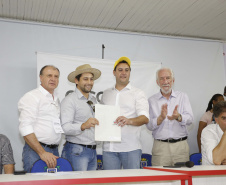 O governador Carlos Massa Ratinho Junior afirmou nesta quinta-feira (07), em Cascavel, que vai editar um decreto regulamentando a aplicação da lei que estabelece a perenidade da Tarifa Rural Noturna de energia.   -  Cascavel, 07/02/2019  -  Foto: Arnaldo Alves/ANPr