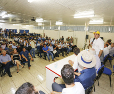 O governador Carlos Massa Ratinho Junior afirmou nesta quinta-feira (07), em Cascavel, que vai editar um decreto regulamentando a aplicação da lei que estabelece a perenidade da Tarifa Rural Noturna de energia.   -  Cascavel, 07/02/2019  -  Foto: Arnaldo Alves/ANPr