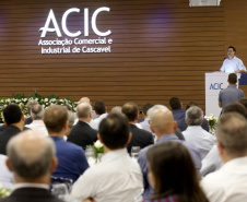 Governador Carlos Massa Ratinho Júnior na Associação Comercial e Industrial de Cascavel (ACIC) -  Cascavel, 07/02/2019  -  Foto: Arnaldo Alves/ANPr