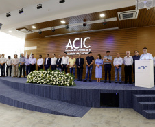 Governador Carlos Massa Ratinho Júnior na Associação Comercial e Industrial de Cascavel (ACIC) -  Cascavel, 07/02/2019  -  Foto: Arnaldo Alves/ANPr