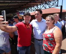 O governador Carlos Massa Ratinho Junior recebe a ministra da Agricultura, Pecuária e Abastecimento, Tereza Cristina, no Show Rural Coopavel. - Cascavel, 08/02/2019 - Foto: Rodrigo Félix Leal/ANPr