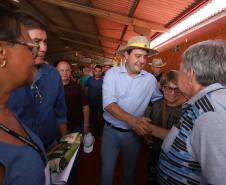 O governador Carlos Massa Ratinho Junior recebe a ministra da Agricultura, Pecuária e Abastecimento, Tereza Cristina, no Show Rural Coopavel. - Cascavel, 08/02/2019 - Foto: Rodrigo Félix Leal/ANPr