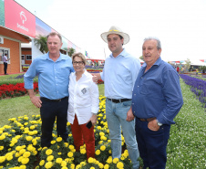 O governador Carlos Massa Ratinho Junior recebe a ministra da Agricultura, Pecuária e Abastecimento, Tereza Cristina, no Show Rural Coopavel. - Cascavel, 08/02/2019 - Foto: Rodrigo Félix Leal/ANPr