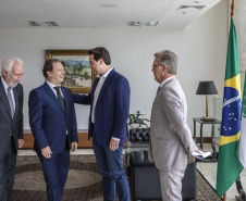 Governador Carlos Massa Ratinho Junior, recebe o Consul da Itália em Curitiba, Raffaele Festa. Curitiba, 11/02/2019. Foto: Maurilio Cheli/ANPr