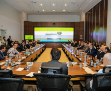 Governador Carlos Massa Ratinho Júnior, durante reunião com a equipe de governo. - Curitiba, 07/02/2019 -Foto: Geraldo Bubniak/ANPr