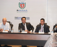 Governador Carlos Massa Ratinho Júnior coordena reunião com  equipe de Governo  -  Curitiba, 12/02/2019  -  Foto: Rodrigo Félix Leal/ANPr