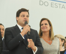 Governador Carlos Massa Ratinho Júnior dá posse ao secretário de Estado da Infrestrurura e Logística, Sandro Alex, e ao diretor do Departamento de Estradas e Rodagem (DER), João Alfredo zampieri - Curitiba, 13/02/2019 - Foto: Rodrigo Félix Leal/ANPr