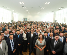 Governador Carlos Massa Ratinho Júnior dá posse ao secretário de Estado da Infrestrurura e Logística, Sandro Alex, e ao diretor do Departamento de Estradas e Rodagem (DER), João Alfredo zampieri - Curitiba, 13/02/2019 - Foto: Rodrigo Félix Leal/ANPr