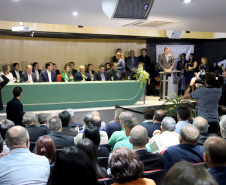 Governador Carlos Massa Ratinho Júnior dá posse ao secretário do Desenvolvimento Urbano e de Obras Públicas, João Carlos Ortega  -  Curitiba, 14/02/2019  -  Foto: José Fernando Ogura/ANPr