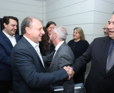 Governador Carlos Massa Ratinho Júnior dá posse ao secretário do Desenvolvimento Urbano e de Obras Públicas, João Carlos Ortega - Curitiba, 14/02/2019 - Foto: Rodrigo Felix Leal/ANPr