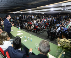 Governador Carlos Massa Ratinho Júnior dá posse ao secretário do Desenvolvimento Urbano e de Obras Públicas, João Carlos Ortega - Curitiba, 14/02/2019 - Foto: Rodrigo Felix Leal/ANPr