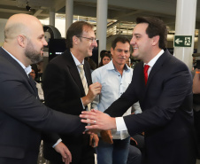 Governador Carlos Massa Ratinho Júnior participa da solenidade de comemoração de 20 anos da Volkswagen no Paraná. - São José dos Pinhais, 19/02/2019 - Foto: Rodrigo Felix Leal/ANPr