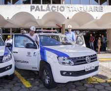 O secretário de Desenvolvimento Sustentável e Turismo Márcio Nunes visita o Porto de Paranaguá. Foto: Claudio Neves/APPA 