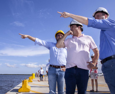 O secretário de Desenvolvimento Sustentável e Turismo Márcio Nunes visita o Porto de Paranaguá. Foto: Claudio Neves/APPA 