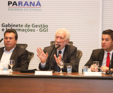 Governador em exercício Darci Piana coordena reunião com equipe de Governo.  -  Curitiba, 27/02/2019  -  Foto: Rodrigo Félix Leal/ANPr
