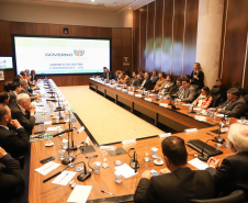 Governador em exercício Darci Piana coordena reunião com equipe de Governo.  -  Curitiba, 27/02/2019  -  Foto: Rodrigo Félix Leal/ANPr