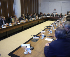 Governador em exercício Darci Piana coordena reunião com equipe de Governo.  -  Curitiba, 27/02/2019  -  Foto: Jaelson Lucas/ANPr