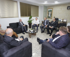 O governador em exercício Darci Piana, reuniu-se com o prefeito de Prudentópolis, Adelmo Luiz Klosowski na sede do executivo municipal. Prudentópolis, 06-03-19.Foto: Arnaldo Alves / ANPr.