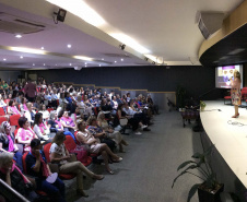 Evento em comemoração ao Dia da Mulher debate abuso e assédio. Foto: Divulgação/SEJUF