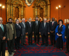 O vice governador Darci Piana no Memorial de Curitiba durante a abertura da 1ª Reunião do Grupo BRICS 2019, grupo econômico formado por autoridades do Brasil, Rússia, Índia, China e África do Sul para debater questões econômicas relacionadas aos países. Curitiba, 13/03/2019 -  Foto: Geraldo Bubniak/ANPr