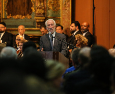 O vice governador Darci Piana no Memorial de Curitiba durante a abertura da 1ª Reunião do Grupo BRICS 2019, grupo econômico formado por autoridades do Brasil, Rússia, Índia, China e África do Sul para debater questões econômicas relacionadas aos países. Curitiba, 13/03/2019 -  Foto: Geraldo Bubniak/ANPr