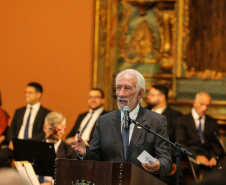 O vice governador Darci Piana no Memorial de Curitiba durante a abertura da 1ª Reunião do Grupo BRICS 2019, grupo econômico formado por autoridades do Brasil, Rússia, Índia, China e África do Sul para debater questões econômicas relacionadas aos países. Curitiba, 13/03/2019 -  Foto: Geraldo Bubniak/ANPr