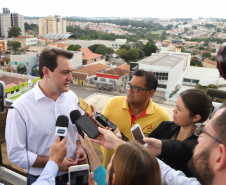 Governador Carlos Massa Ratinho Junior libera recursos para pavimentação asfáltica em Araucária.  -  Araucária, 20/03/2019  -  Foto: José Fernando Ogura/ANPr