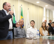 Governador Carlos Massa Ratinho Junior libera recursos para pavimentação asfáltica em Araucária.  -  Araucária, 20/03/2019  -  Foto: José Fernando Ogura/ANPr