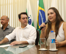 Governador Carlos Massa Ratinho Junior libera recursos para pavimentação asfáltica em Araucária.  -  Araucária, 20/03/2019  -  Foto: José Fernando Ogura/ANPr