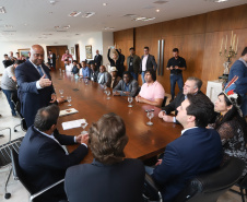 Governador Carlos Massa Ratinho Junior sanciona a lei que institui o Dia Estadual de Luta pela Eliminação da Discriminação Racial. A Lei define que a data será celebrada anualmente em 21 de março.  -  Curitiba, 21/03/2019  -  Foto: Rodrigo Félix Leal/ANPr