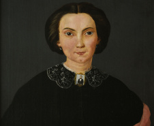 Joaquina Correia Guimarães (Sra. José Matias de Abreu). Óleo sobre tela. 88 x 74 cm. Foto: Kraw Penas/SECC
