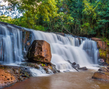 Cachoeira Três Barras, em Faxinal. Foto: Prefeitura de Faxinhal. Foto: Prefeitura de Faxinal