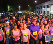 Corrida Noturna da PM tem mais de 500 participantes em Araucária (PR), na RMC. Foto: Soldado Fernando Chauchuti